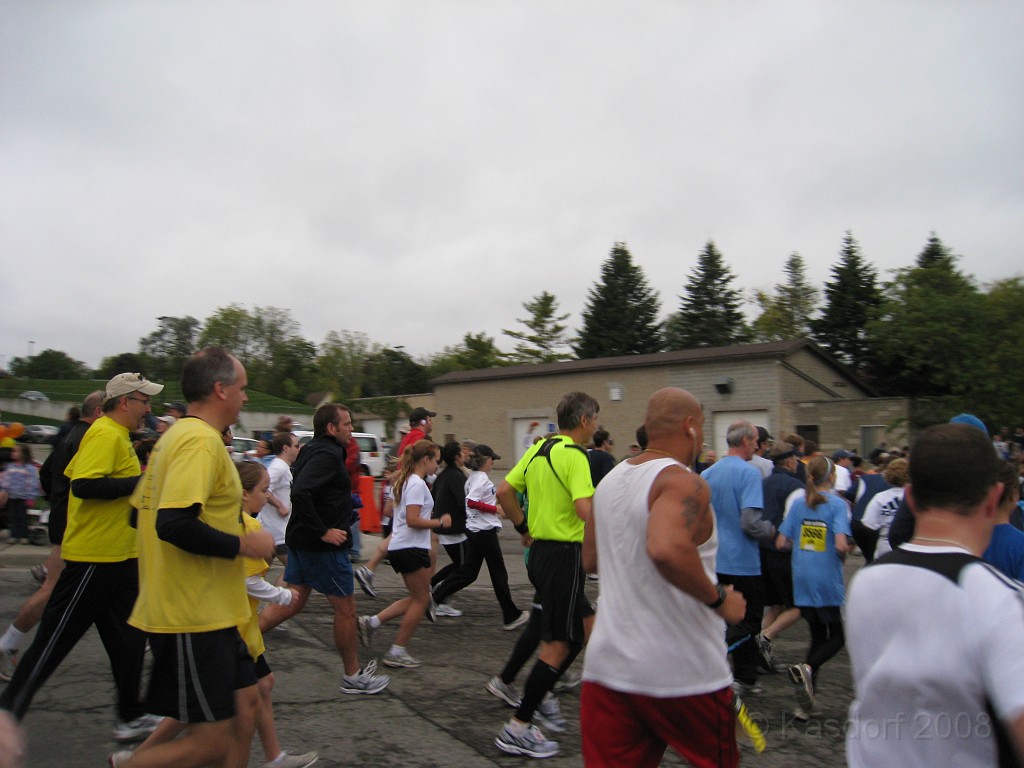 BHGH 2009 0121.jpg - The Big House Big Heat 5 and 10 K race. October 4, 2009 run in Ann Arbor Michigan finishes on the 50 yard line of the University of Michigan stadium.